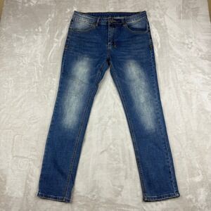Ksubi Jeans Mens 32 (Fits 34x29) Medium Wash Blue Casual Fashion Denim
